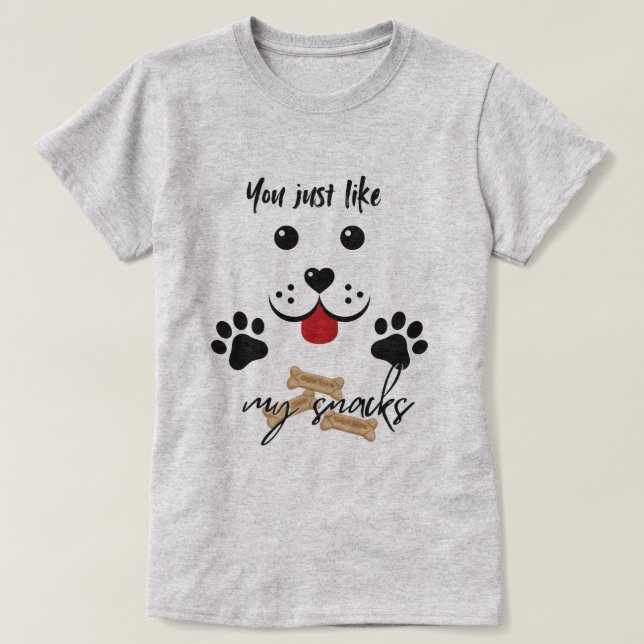 Camiseta Você Gosta Dos Meus Snacks (Frente do Design)