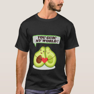 Camiseta Você Guac Meu Mundo Engraçado Avocado