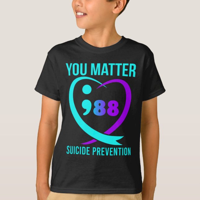 Camiseta Você Importa 988 Sensibilização Para A Prevenção D (Frente)