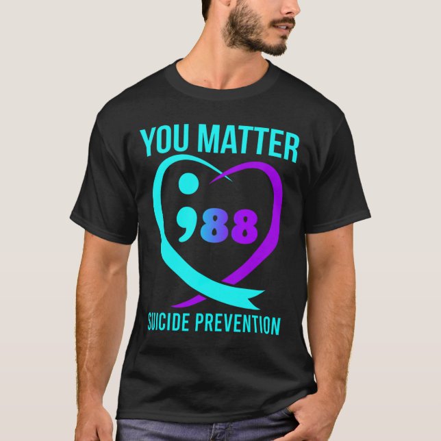 Camiseta Você Importa 988 Sensibilização Para A Prevenção D (Frente)