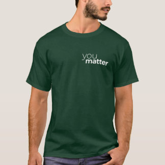 Camiseta você importa - citando design minimalis de motivaç