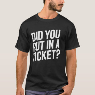 Camiseta Você Inseriu Um Bilhete