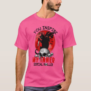 Camiseta Você Inspire O Meu Cabelo Negro De Gato Do Kller S
