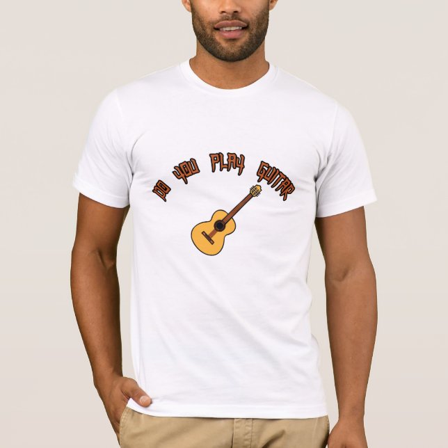 Camiseta VOCÊ JOGA T-shirt GUITAR? (Frente)