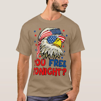 Camiseta Você Liberta Esta Noite A Águia Bald Mullet Americ