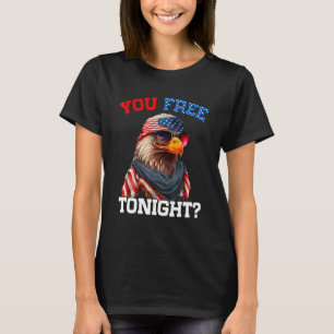 Camiseta Você Liberta Esta Noite A Bandeira Dos Eua Bald Ea