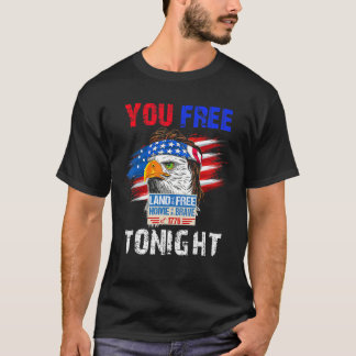 Camiseta Você Liberta Esta Noite Eagle Mullet Nós Bandeira 