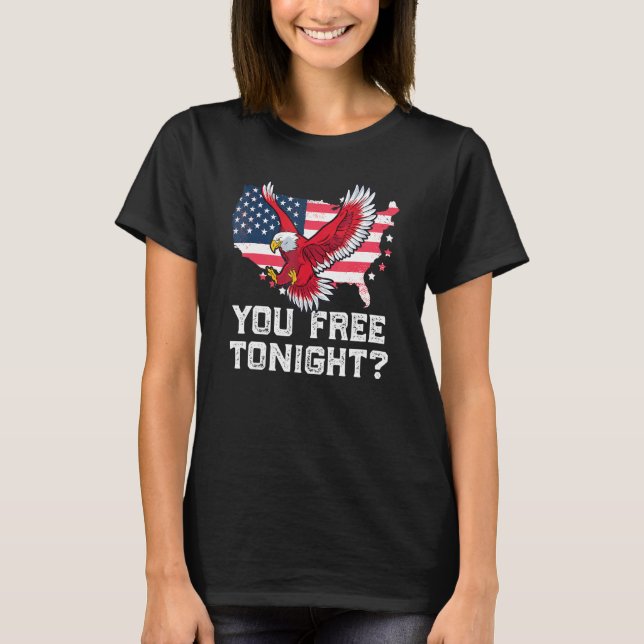 Camiseta Você Liberta Esta Noite Liberdade Da Águia 4 de ju (Frente)