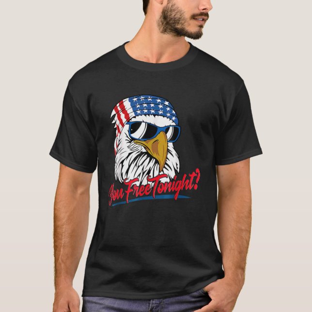 Camiseta Você Liberta Hoje À Noite A Águia Americana Bandei (Frente)
