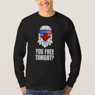 Camiseta Você Livre Esta Noite Águia Careca Patriótica Amer