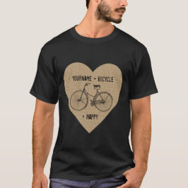 Camiseta Você mais a bicicleta iguala a serapilheira antiga