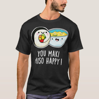 Camiseta Você Maki Miso Feliz, Policial Comida Japonês