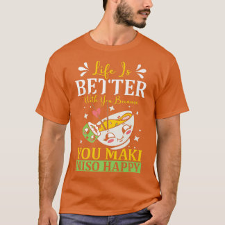 Camiseta Você Maki Miso Happy Ramen No Japão Foo Japonês