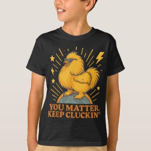 Camiseta Você Mantém Cluckin Engraçado Galinha