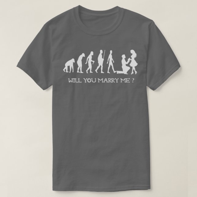 Camiseta Você me Casado a evolução se envolver? (Frente do Design)