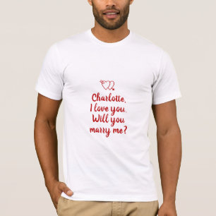 Camiseta Você me Casado a proposta de casamento personaliz