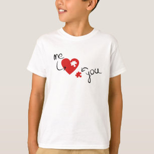 Camiseta Você Me Completa – Símbolo de Amor e Peça de Puzzl