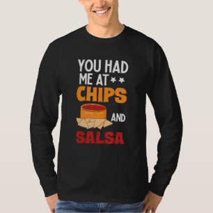 Camiseta Você Me Conquistou Com Chips E Salsa Foodie Salsa