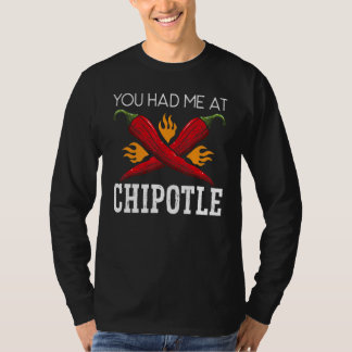 Camiseta Você Me Conquistou Com Comida Apimentada Sabor Chi