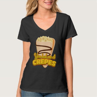 Camiseta Você Me Conquistou Com Crepes Sobremesa Francesa C
