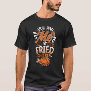 Camiseta Você Me Conquistou com Drumsticks de Frango Frito