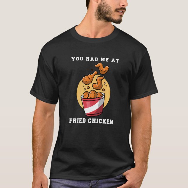 Camiseta Você Me Conquistou Com Frango Frito (Frente)