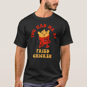 Camiseta Você Me Conquistou Com Frango Frito Amante De Fran