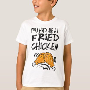 Camiseta Você Me Conquistou Com Frango Frito Comedor Divert