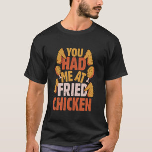 Camiseta Você Me Conquistou Com Frango Frito Fast Food