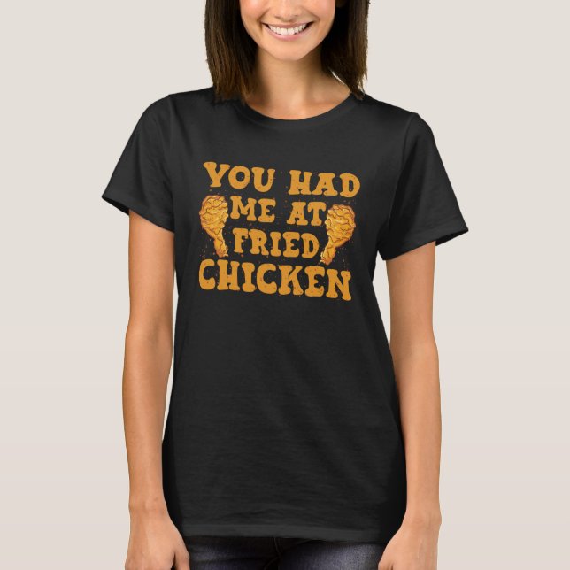Camiseta Você Me Conquistou Com Frango Frito Frango (Frente)