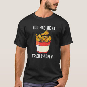 Camiseta Você Me Conquistou Com Frango Frito Frango Frito