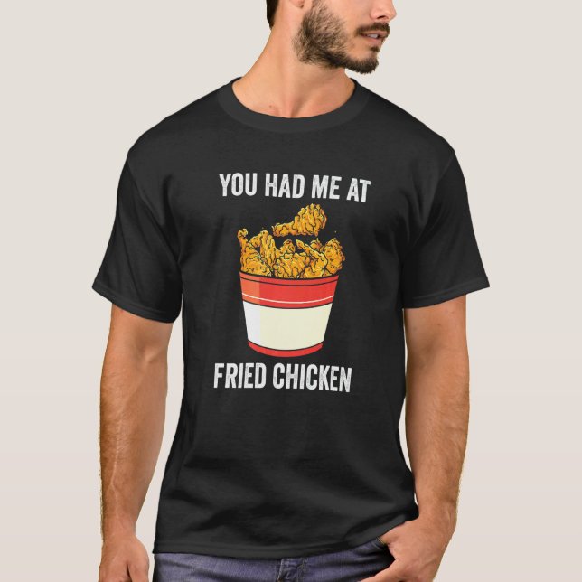 Camiseta Você Me Conquistou Com Frango Frito  Frango Frito (Frente)
