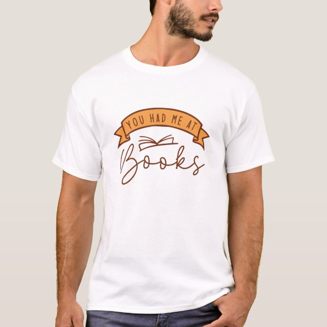 Camiseta Você Me Conquistou Com Livros (Frente)