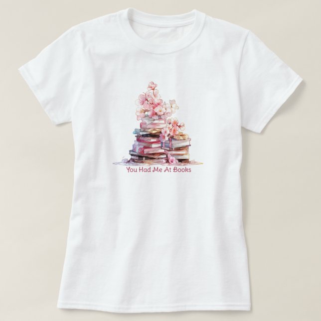 Camiseta Você Me Conquistou Com Livros (Frente do Design)