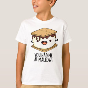 Camiseta Você Me Conquistou Com Marshmallow Piada Divertida