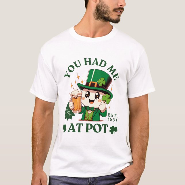 Camiseta Você me conquistou com 'pot' (Frente)