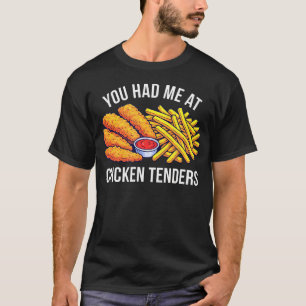 Camiseta Você Me Conquistou Com Tiras De Frango