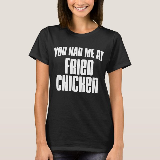 Camiseta Você Me Conquistou No Dia Do Frango Frito Frango F (Frente)