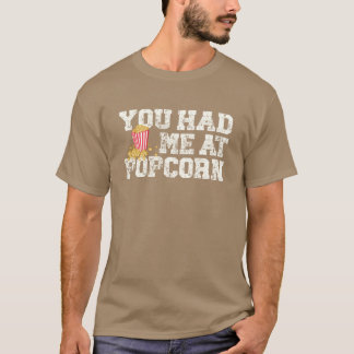 Camiseta Você Me Conquistou No Pipoca Amante De Pipoca Comi