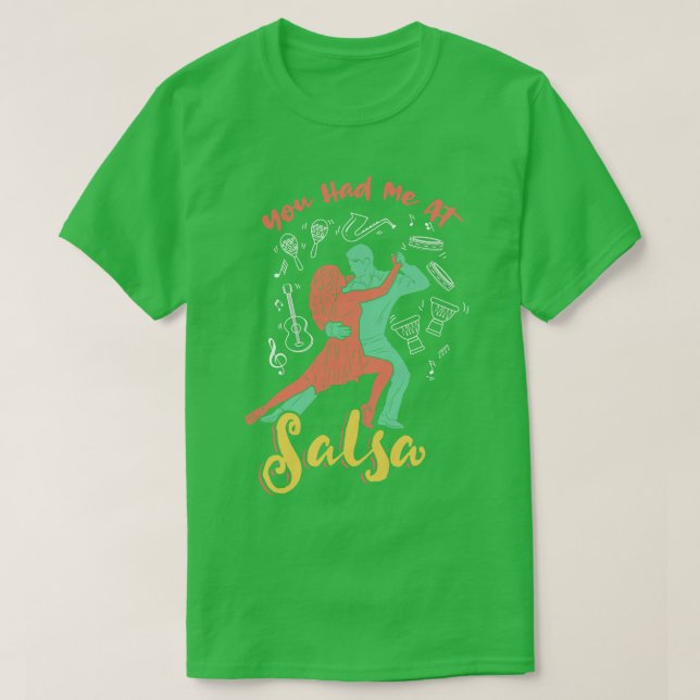 Camiseta Você me conquistou no Salsa Dance (Frente do Design)