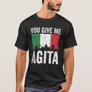 Camiseta Você me dá Agita Humor, cita homens engraçados ita