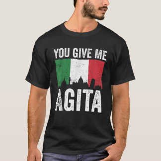 Camiseta Você me dá Agita Humor, cita homens engraçados ita