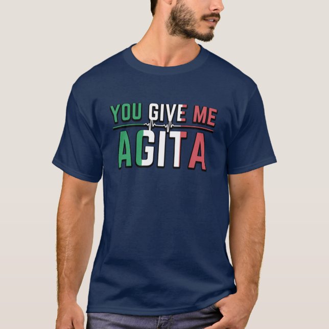 Camiseta Você me dá Agita|Stunad e Agita humor (Frente)