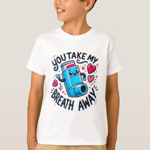 Camiseta Você Me Deixa Sem Fôlego Namorado Inalador Diverti