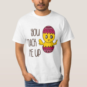 Camiseta Você Me Dói Páscoa Pintinho Cartoon Bonito Engraça