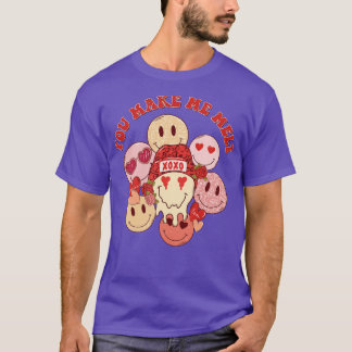 Camiseta Você me faz derreter retro derretendo cara feliz V
