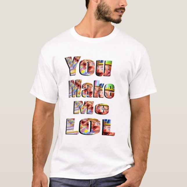 Camiseta Você Me Faz Logotipo LOL. (Frente)
