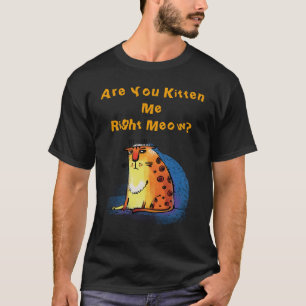 Camiseta Você Me Gatinha Bem? Gato Engraçado