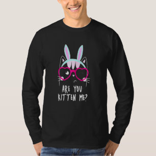 Camiseta Você Me Gatinha Gato Bonito Com Óculos De Coração?