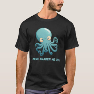 Camiseta Você me kraken acima Polvo Lula Coral Tentáculos 